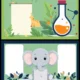 Kids Science & Online Education Vector Banners with Copy Space