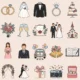 Classic Wedding & Matrimony Vector Icon Set